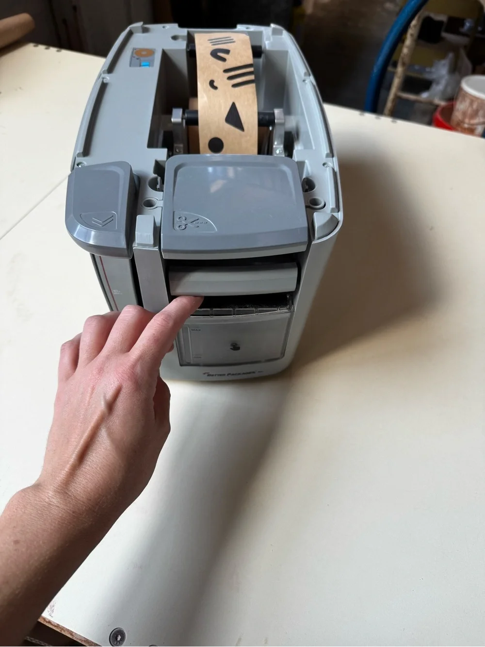Water Activated Tape Dispenser for Shipping